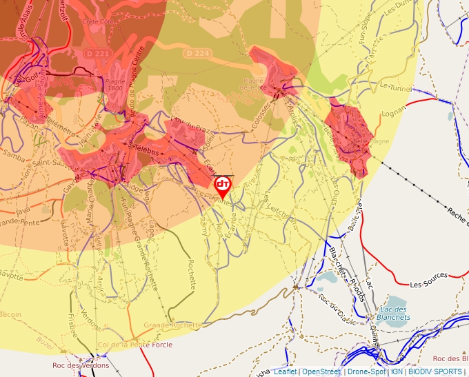 Carte Géoportail pour les drones de loisir