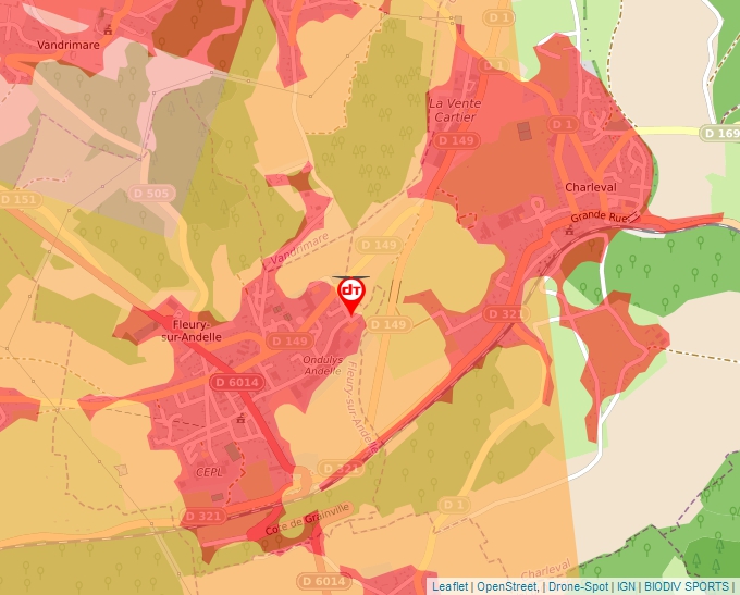 Carte Géoportail pour les drones de loisir