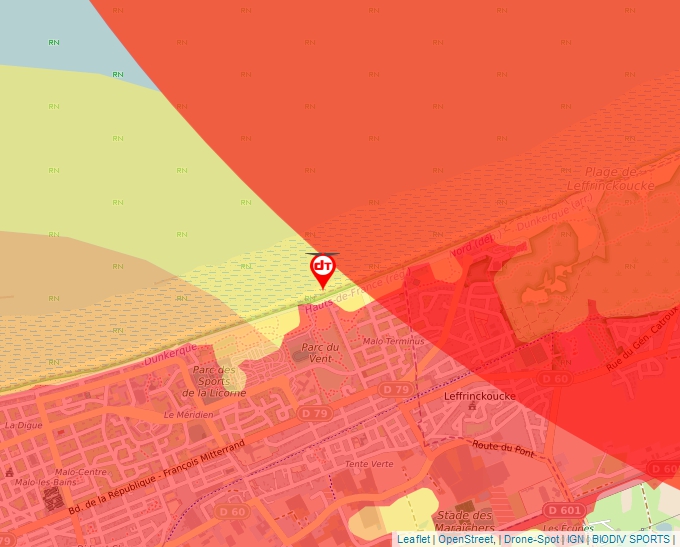 Carte Géoportail pour les drones de loisir