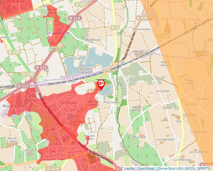 Carte Géoportail pour les drones de loisir