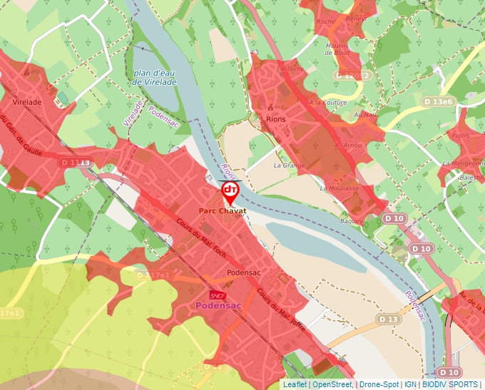 Carte Géoportail pour les drones de loisir