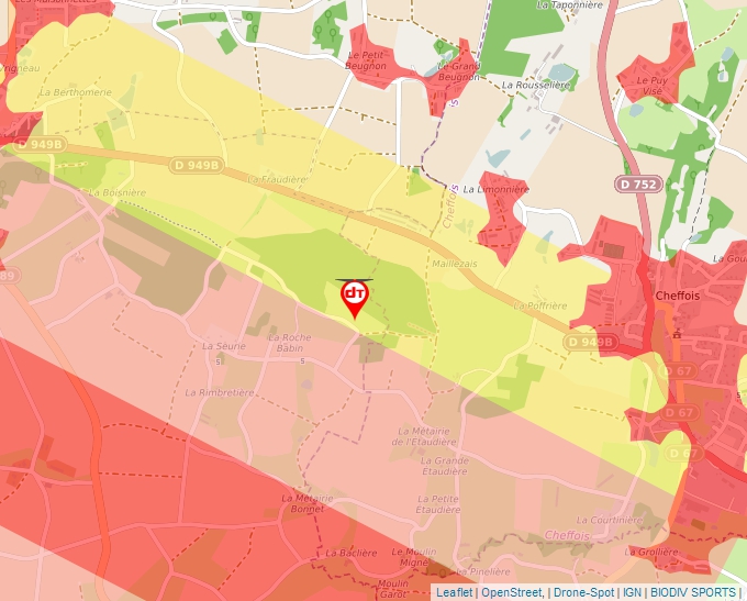 Carte Géoportail pour les drones de loisir