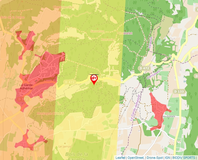 Carte Géoportail pour les drones de loisir