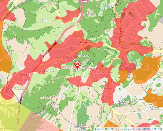 Carte Géoportail pour les drones de loisir