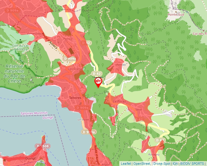 Carte Géoportail pour les drones de loisir