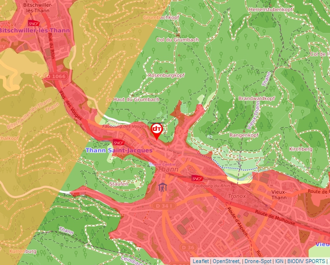 Carte Géoportail pour les drones de loisir