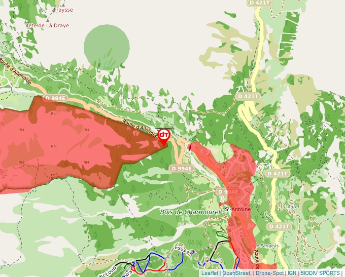 Carte Géoportail pour les drones de loisir