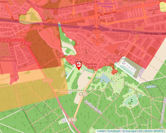 Carte Géoportail pour les drones de loisir