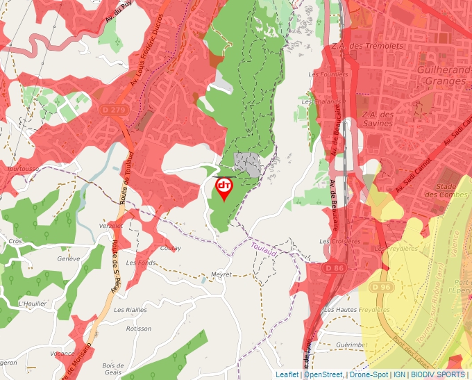 Carte Géoportail pour les drones de loisir