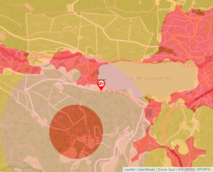 Carte Géoportail pour les drones de loisir