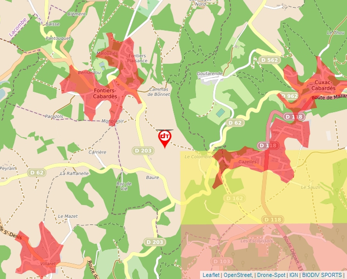 Carte Géoportail pour les drones de loisir