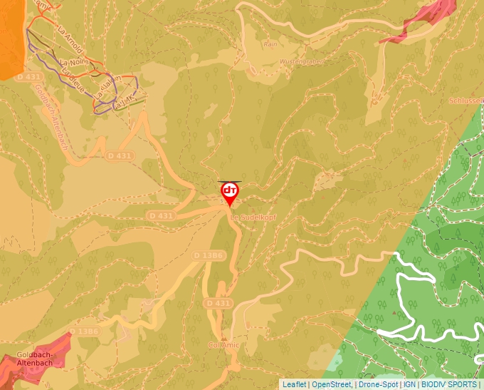 Carte Géoportail pour les drones de loisir