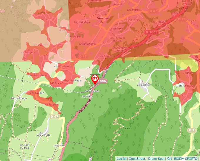 Carte Géoportail pour les drones de loisir