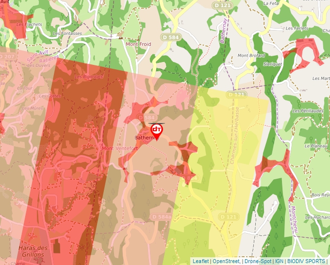 Carte Géoportail pour les drones de loisir