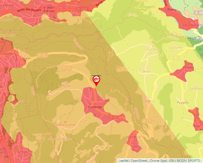 Carte Géoportail pour les drones de loisir