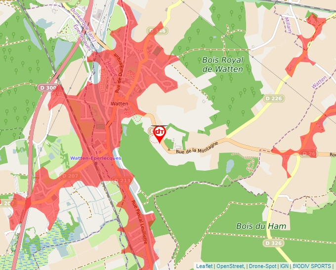 Carte Géoportail pour les drones de loisir