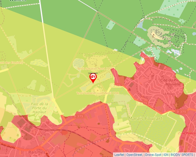 Carte Géoportail pour les drones de loisir