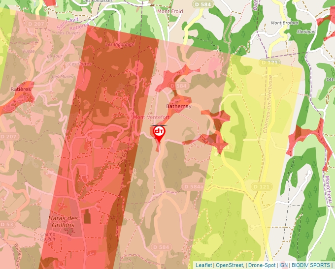 Carte Géoportail pour les drones de loisir