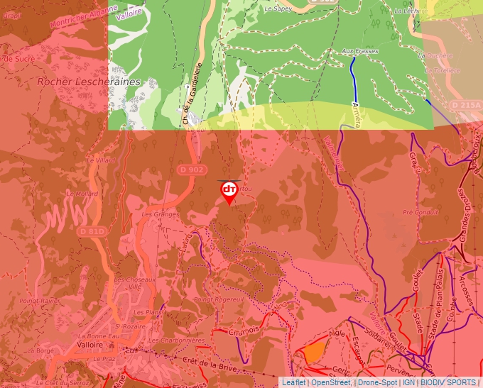 Carte Géoportail pour les drones de loisir