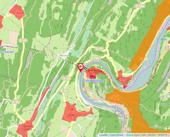 Carte Géoportail pour les drones de loisir