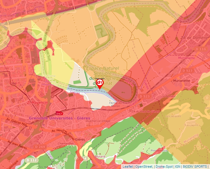 Carte Géoportail pour les drones de loisir