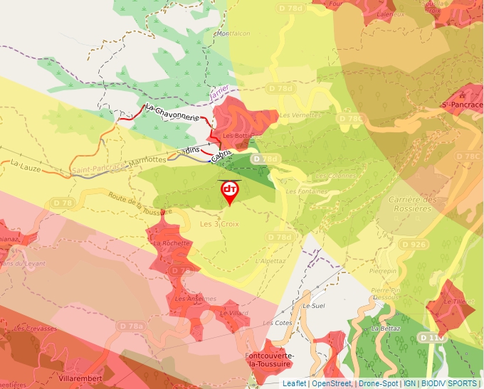 Carte Géoportail pour les drones de loisir