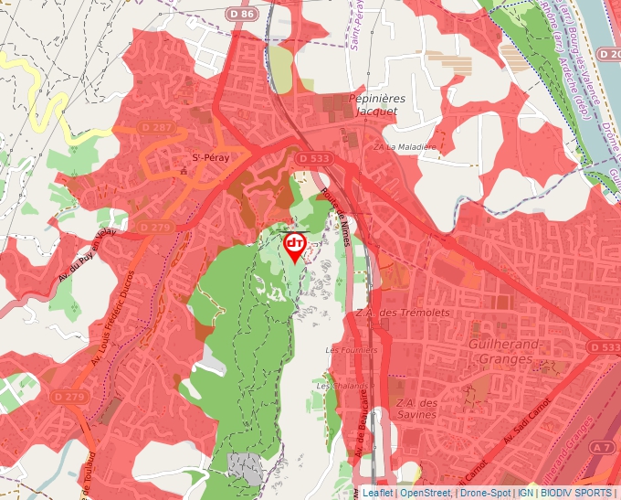 Carte Géoportail pour les drones de loisir