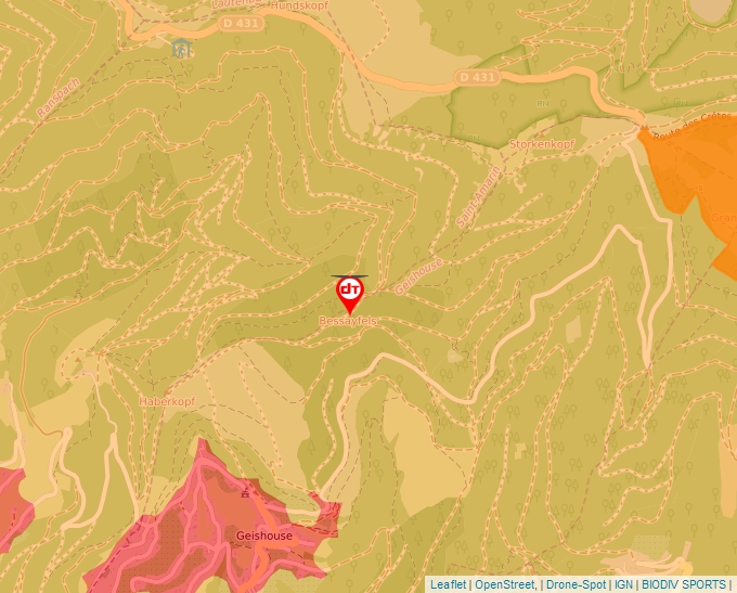 Carte Géoportail pour les drones de loisir