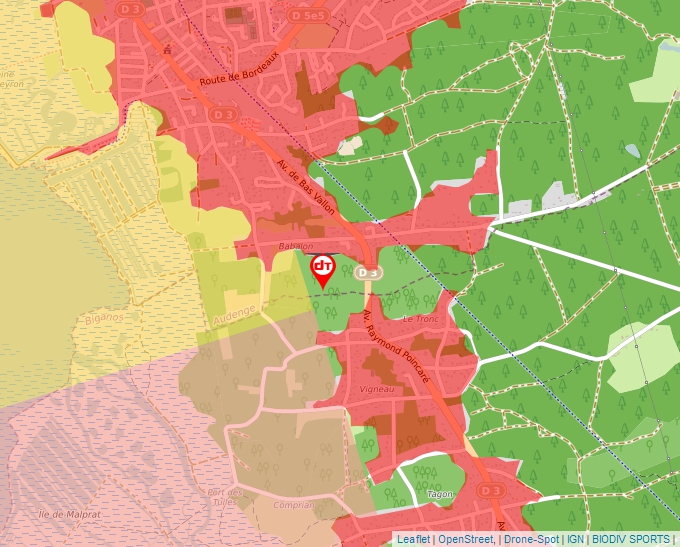 Carte Géoportail pour les drones de loisir