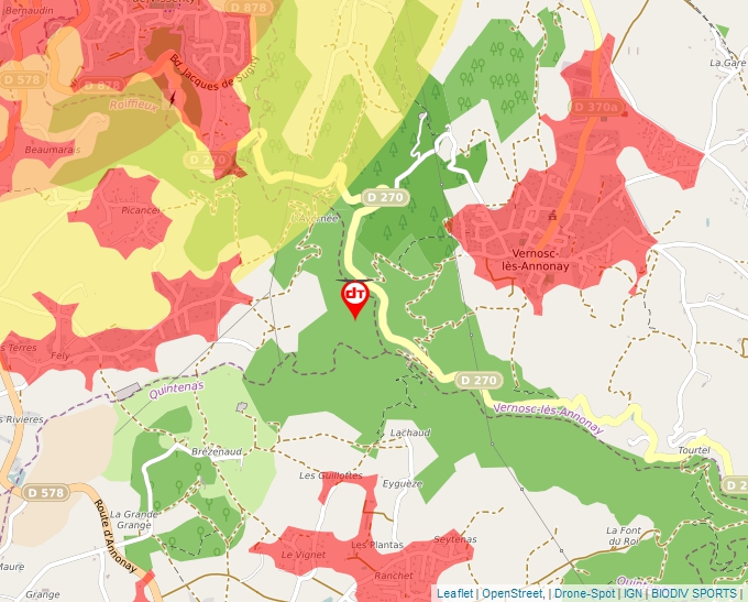 Carte Géoportail pour les drones de loisir