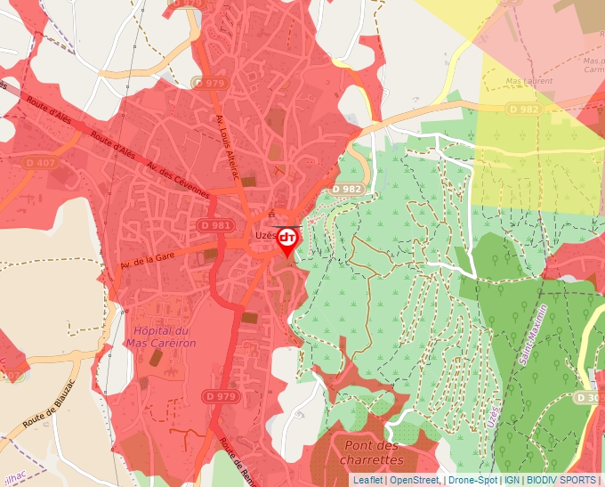 Carte Géoportail pour les drones de loisir