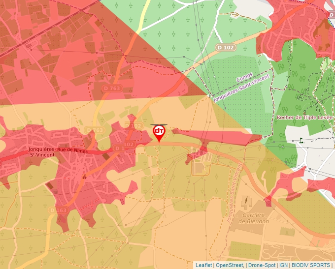 Carte Géoportail pour les drones de loisir