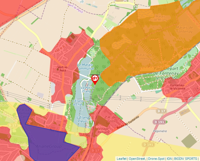 Carte Géoportail pour les drones de loisir