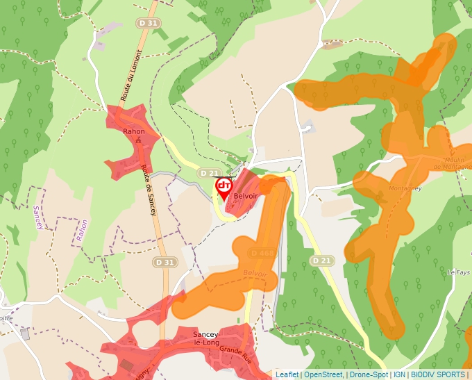 Carte Géoportail pour les drones de loisir