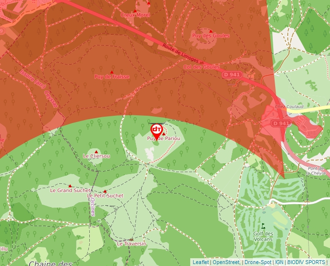 Carte Géoportail pour les drones de loisir