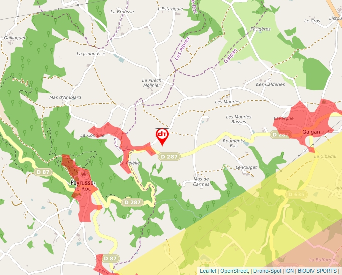 Carte Géoportail pour les drones de loisir