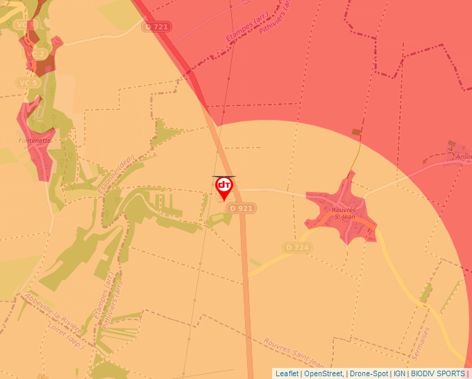 Carte Géoportail pour les drones de loisir