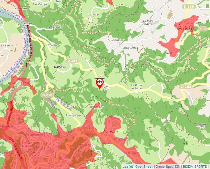 Carte Géoportail pour les drones de loisir
