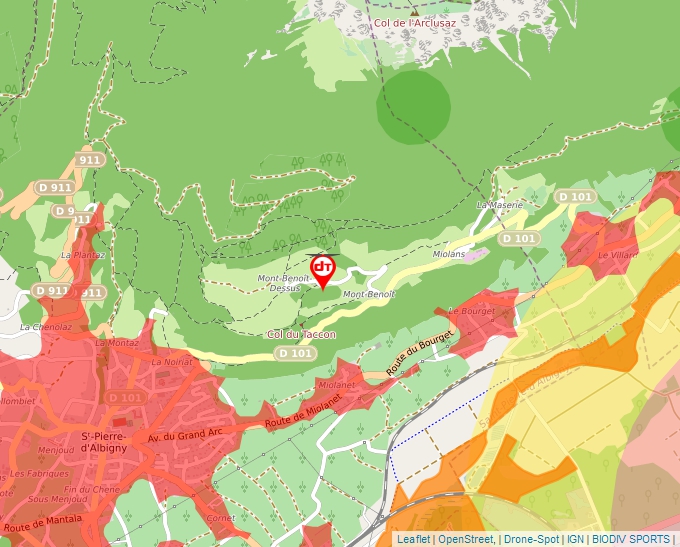 Carte Géoportail pour les drones de loisir