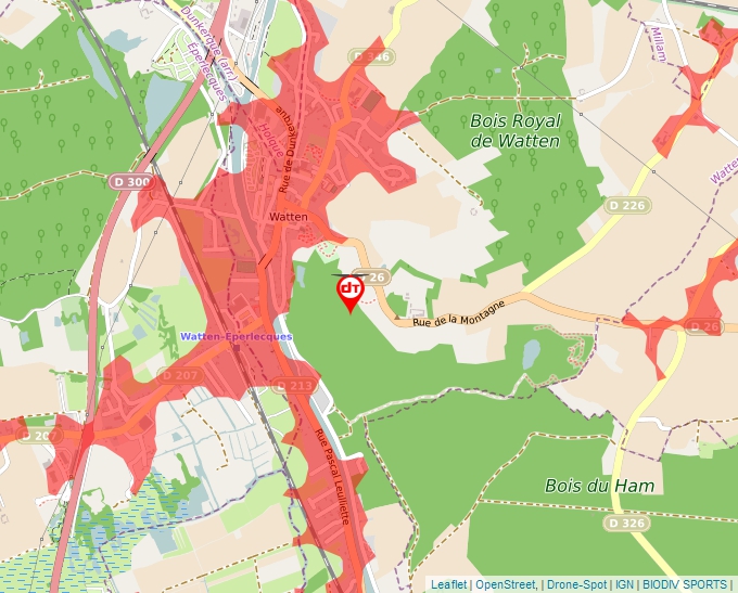 Carte Géoportail pour les drones de loisir