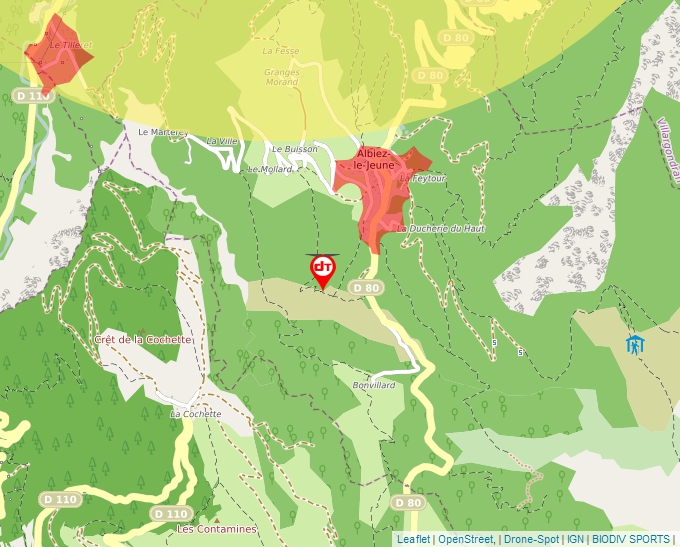 Carte Géoportail pour les drones de loisir