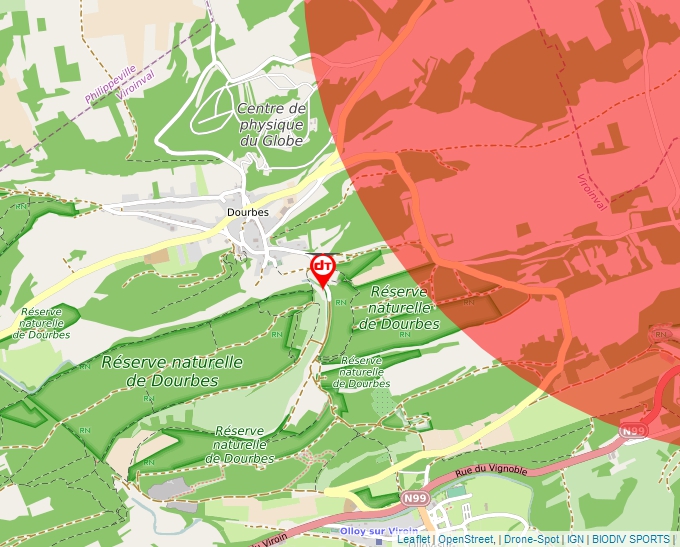 Carte Géoportail pour les drones de loisir