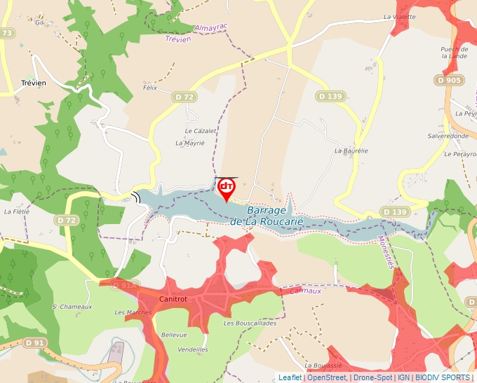 Carte Géoportail pour les drones de loisir