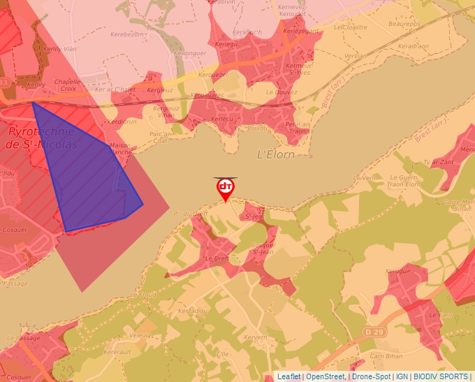 Carte Géoportail pour les drones de loisir